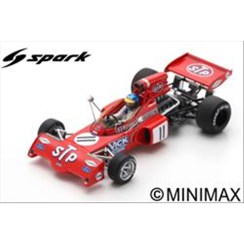 MARCH 721X RONNIE PETERSON 1972 N.11 BELGIUM GP 1:43 Spark Model Formula 1 Modellino