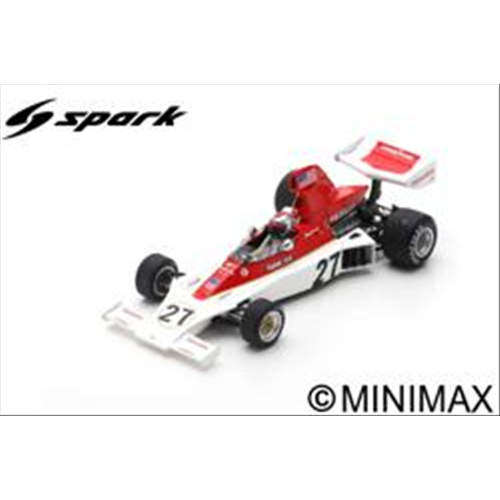 PARNELLI VPJ4 MARIO ANDRETTI 1975 N.27 SWEDISH GP 1:43 Spark Model Formula 1 Modellino