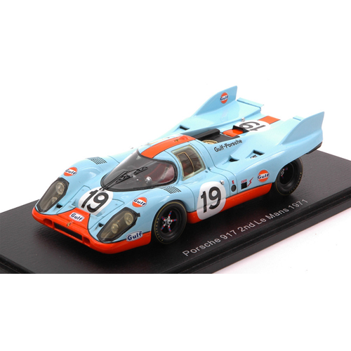 PORSCHE 917 K N.19 2nd LE MANS 1971 R.ATTWOOD-H.MULLER 1:43 Spark Model Auto Competizione Modellino