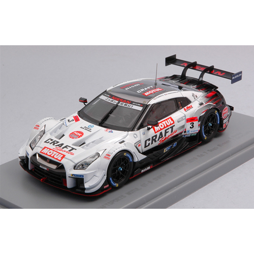 NISSAN GT-R N.3 SUGO WINNER SUPER GT500 2019 K.HIRATE-F.MAKOWIECKI 1:43 Ebbro Auto Competizione Modellino