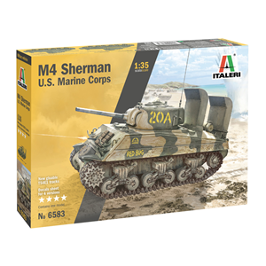 M-4 SHERMAN U.S. MARINES CORPS KIT 1:35 Italeri Kit Mezzi Militari Modellino