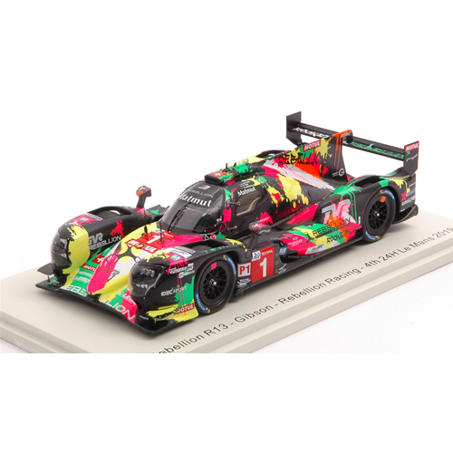 REBELLION R13 N.1 4th LE MANS 2019 N.JANI-A.LOTTERE-B.SENNA 1:43 Spark Model Auto Competizione Modellino