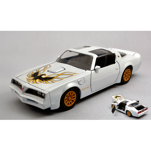 PONTIAC FIREBIRD TRANS AM 1977 PEARL WHITE WITH DECO 1:24 Jada Toys Tuning Modellino
