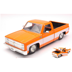 CHEVY C10 GLOSSY PICK-UP 1985 ORANGE/WHITE 1:24 Jada Toys Tuning Modellino