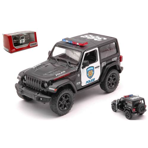 JEEP WRANGLER POLICE cm 11 1:32 Kinsmart Modellismo Giocattolo Modellino