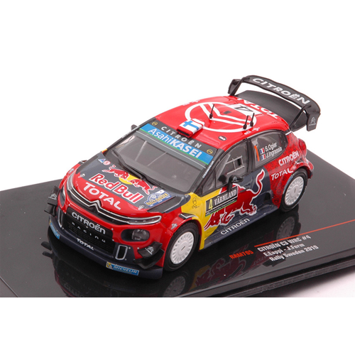 CITROEN C3 WRC N.4 2nd RALLY SWEDEN 2019 LAPPI-FERM 1:43 Ixo Model Auto Rally Modellino
