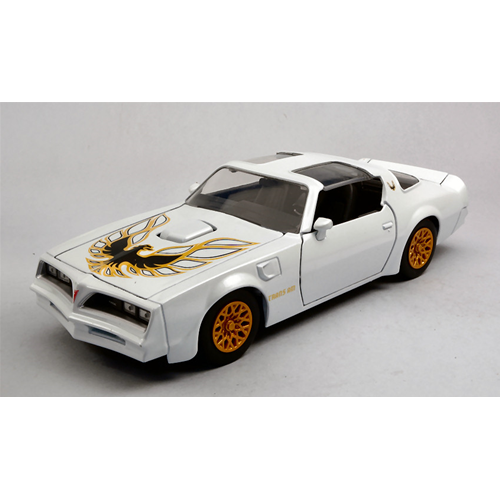PONTIAC FIREBIRD TRANS AM 1977 PEARL WHITE WITH DECO 1:24 Jada Toys Tuning Modellino