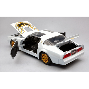 PONTIAC FIREBIRD TRANS AM 1977 PEARL WHITE WITH DECO 1:24 Jada Toys Tuning Modellino