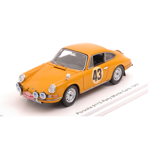 PORSCHE 911 S N.43 RALLY MONTE CARLO 1967 A.WIHURI-L.LAAKSO 1:43 Spark Model Auto Rally Modellino