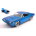 PONTIAC GTO JUDGE 1969 METALLIC BLUE 1:24 Jada Toys Tuning Modellino