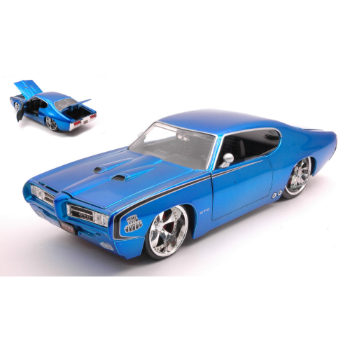 PONTIAC GTO JUDGE 1969 METALLIC BLUE 1:24 Jada Toys Tuning Modellino