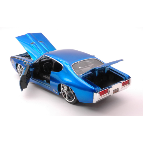 PONTIAC GTO JUDGE 1969 METALLIC BLUE 1:24 Jada Toys Tuning Modellino