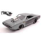 DODGE CHARGER R/T 1970 GREY/BLACK 1:24 Jada Toys Tuning Modellino