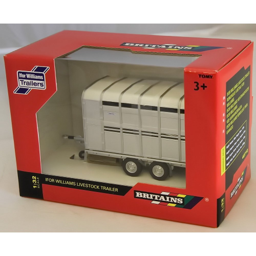 CARRO BESTIAME IFOR WILLIAMS LIVESTOCK TRAILER 1:32 Britains Mezzi Agricoli e Accessori Modellino