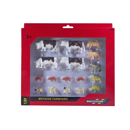 BESTIAME MIXED ANIMAL VALUE PACK FARMYARD 1:32 Britains Mezzi Agricoli e Accessori Modellino
