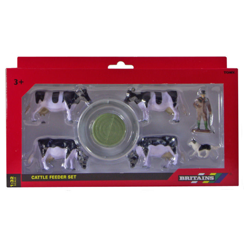 SET MANGIATOIA BESTIAME CATTLE FEEDER SET 1:32 Britains Mezzi Agricoli e Accessori Modellino