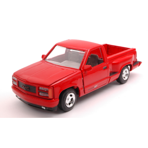 GMC SIERRA GT PICK UP 1992 RED 1:24 MotorMax Auto Stradali Modellino