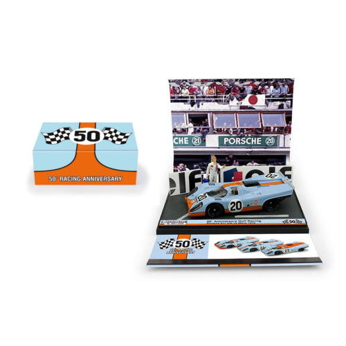 PORSCHE 917K 50th ANNIVERSARIO VITTORIE SCUDERIA GULF 1968-2018 LIM.500 1:43 Brumm Auto Competizione Modellino