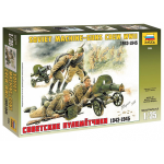 SOVIET MACHINE GUNS WITH CREW KIT 1:35 Zvezda Kit Mezzi Militari Modellino