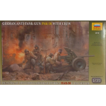GERMAN ANTI TANK GUN PAK KIT 1:72 Zvezda Kit Mezzi Militari Modellino