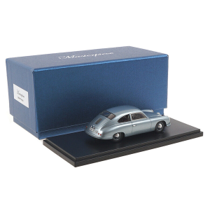 LINDNER PORSCHE 1953 LIGHT SILVERBLUE 1:43 Autocult Auto Stradali Modellino