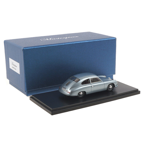 LINDNER PORSCHE 1953 LIGHT SILVERBLUE 1:43 Autocult Auto Stradali Modellino