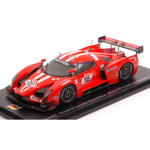 SCG003C N.705 WINNER SP-X CLASS 24 H NURBURGRING 2019 MUTSCH-LASER-MAILLEUX 1:43 Spark Model Auto Competizione Modellino