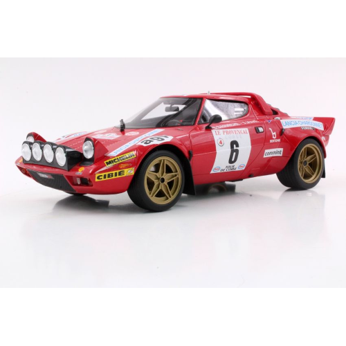 LANCIA STRATOS HF N.6 WINNER TOUR DE CORSE 1975 DARNICHE-MAHE 1:18 TopMarques Auto Rally Modellino