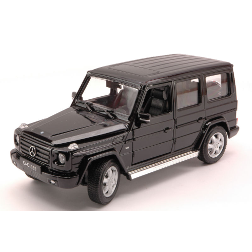 MERCEDES G-CLASS V8 2005 BLACK 1:24 Welly Auto Stradali Modellino