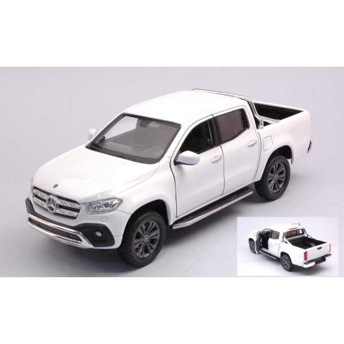 MERCEDES X-CLASS 2018 WHITE 1:24-27 Welly Auto Stradali Modellino