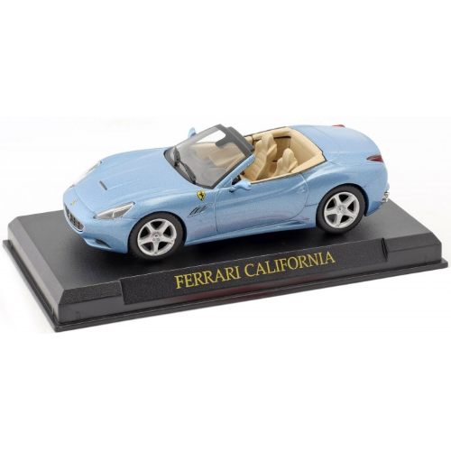 FERRARI CALIFORNIA CABRIOLET 2008 LIGHT BLUE 1:43 Editoria Auto Stradali Modellino