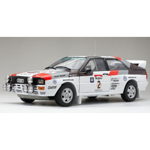 AUDI QUATTRO A2 N.2 WINNER ARGENTINA 1983 MIKKOLA-HERTZ 1:18 SunStar Auto Rally Modellino