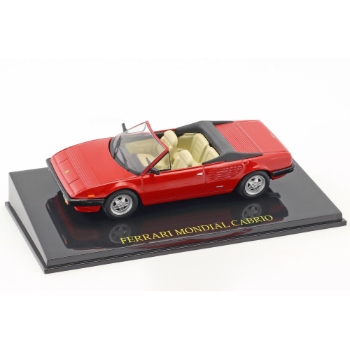 FERRARI MONDIAL CABRIO 1983 RED 1:43 Editoria Auto Stradali Modellino