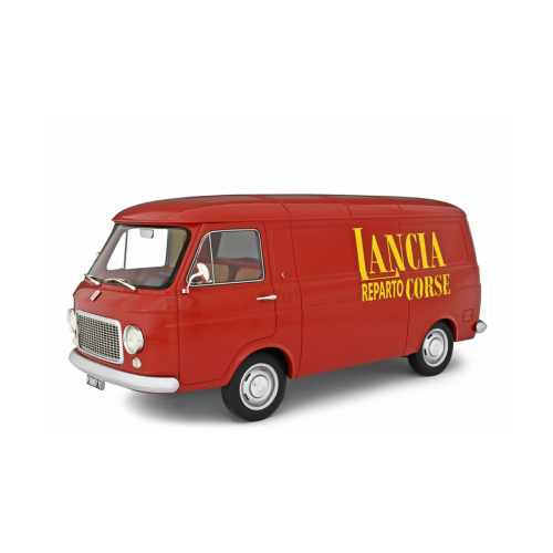 FIAT 238 VAN LANCIA RACING 1971 RED 1:18 Laudo Racing Camion Modellino