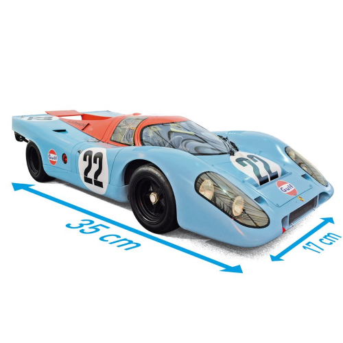 PORSCHE 917K N.22 ACCIDENT LE MANS 1970 ATTWOOD-HOBBS 1:12 Norev Auto Competizione Modellino