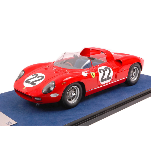 FERRARI 250P SPIDER 3.0L V12 TEAM FERRARI SPA N.22 3rd LE MANS 1963 M.PARKES-U.MAGLIOLI 1:18 Looksmart Auto Competizione Modellino
