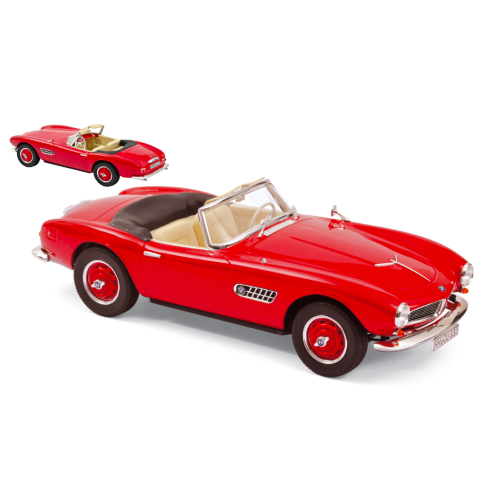 BMW 507 CABRIOLET 1956 RED 1:18 Norev Auto Stradali Modellino