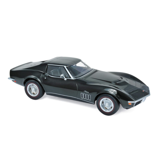 CHEVROLET CORVETTE 1969 GREEN METALLIC 1:18 Norev Auto Stradali Modellino