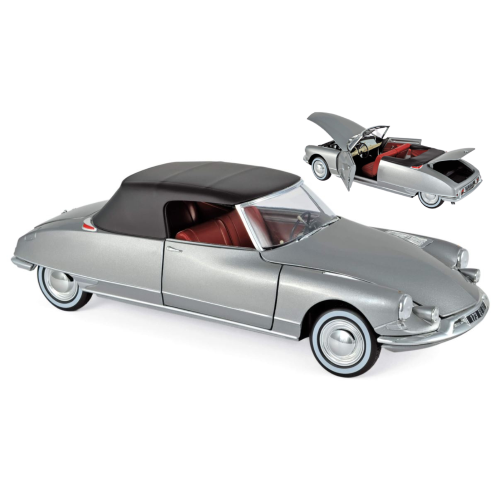 CITROEN DS 19 CABRIOLET 1961 (CHAPRON) PEARL GREY 1:18 Norev Auto Stradali Modellino