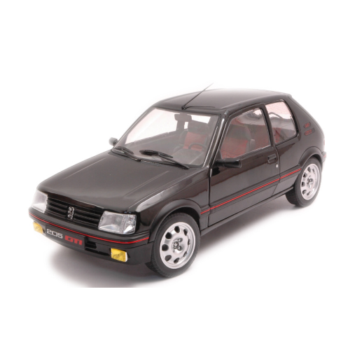 PEUGEOT 205 GTI 1.9L MK2 1990 ONYX BLACK 1:18 Solido Auto Stradali Modellino
