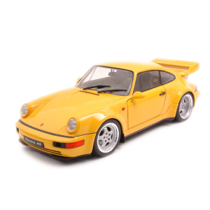 PORSCHE 964 3.8 RS 1990 YELLOW 1:18 Solido Auto Stradali Modellino