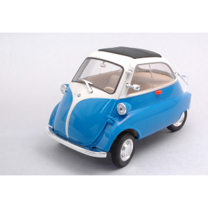 BMW ISETTA 250 1955 BLUE/WHITE 1:18 Welly Auto Stradali Modellino