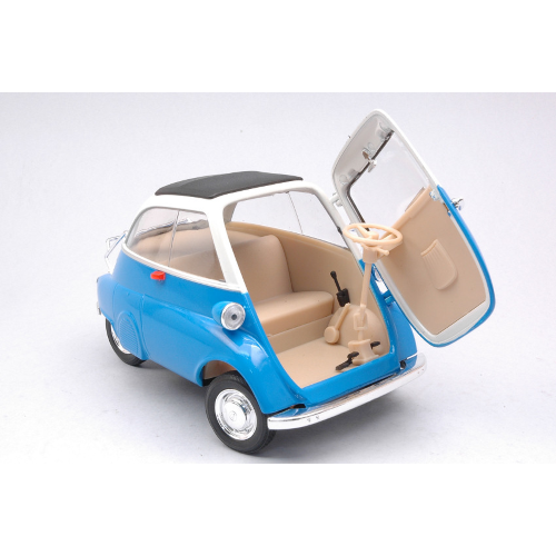 BMW ISETTA 250 1955 BLUE/WHITE 1:18 Welly Auto Stradali Modellino
