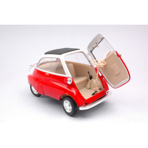 BMW ISETTA 250 1955 RED/WHITE 1:18 Welly Auto Stradali Modellino