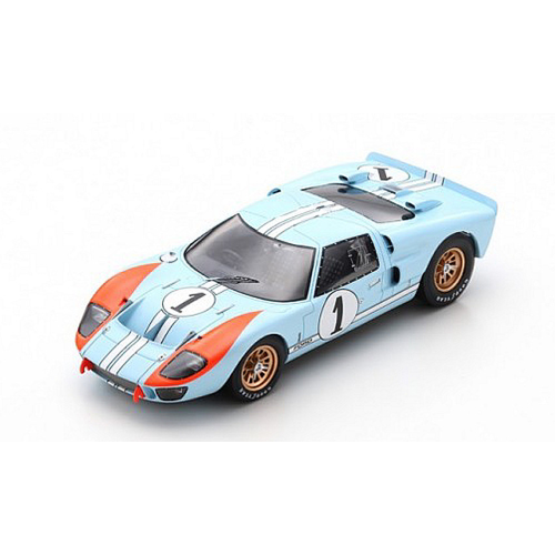 FORD Mk II N.1 2nd LE MANS 1966 K.MILES-D.HULME 1:18 Spark Model Auto Competizione Modellino