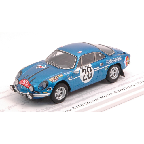 ALPINE A110 N.28 WINNER MONTE CARLO 1971 O.ANDERSSON-D.STONE 1:43 Spark Model Auto Rally Modellino