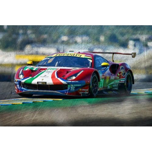 FERRARI 488 GTE AF CORSE N.71 LE MANS 2019 BIRD-MOLINA-RIGON 1:43 Looksmart Auto Competizione Modellino