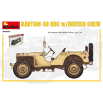 BANTAM 40 BRC WITH BRITISH CREW KIT 1:35 Miniart Kit Mezzi Militari Die Cast Modellino
