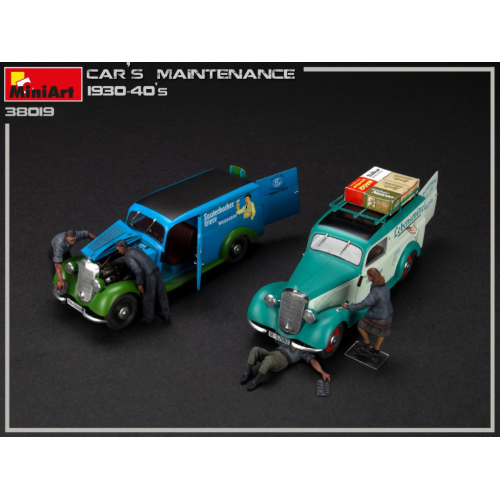 CAR MAINTENANCE 19030-40s KIT 1:35 Miniart Kit Figure Militari Modellino