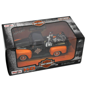 FORD F-1 PICK UP 1948 H.DAVIDSON W/1948 FL PANHEAD 1:24 Maisto Tuning Modellino